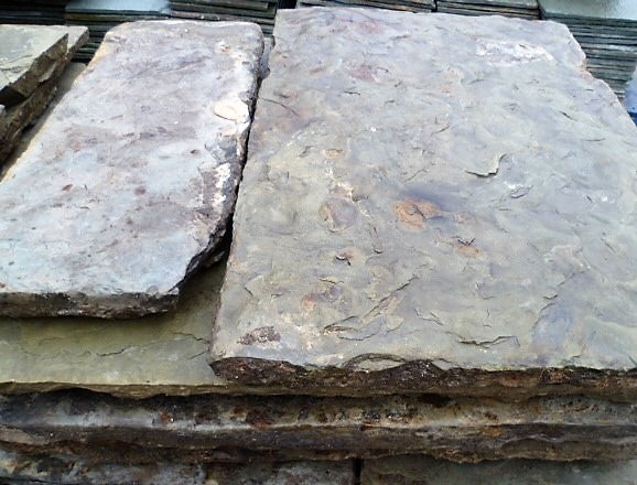 Reclaimed York Stone Paving Flags (Sold per/m2)
