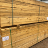 New Scaffold Board bulk offer x 150. Dimensions: Length 3.9m (13') Width 225mm x 36mm   (9" x 1 1/2"). Grade 'A' Quality scaffold size tanalised timber boards. Scaffold boards are a popular choice for cladding, flooring, decking and furniture making. You can use them to make benches to bridges, planters to pergolas, beds in the bedroom to beds for your vegetables. New Scaffold board are a great material to work with as they're always a reliable width and thickness.  Another benefit is that they're quite long, up to a maximum of 3.9m and are available in large quantities. At 220mm wide they make the perfect plank for deep shelving. When a greater depth was required two boards could be glued together. With all the natural variation in colour scaffold boards would make a great choice for hard wearing table tops.