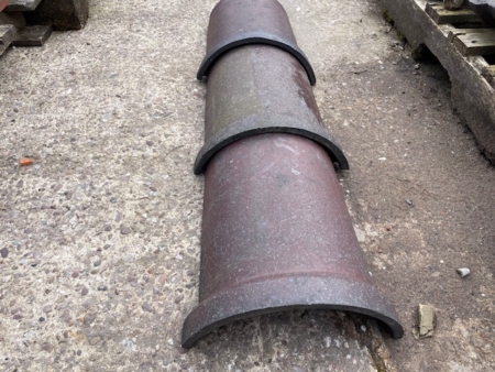 Blue Interlocking Ridge Tile Rosemary Blue Interlocking Half Round Ridge Tile