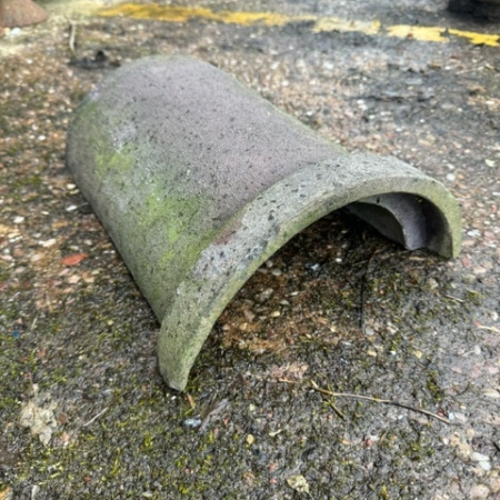 Blue Interlocking Ridge Tile Staffordshire Blue Interlocking Half Round Ridge Tile