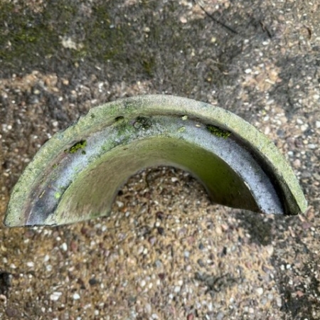 Blue Interlocking Ridge Tile Staffordshire Blue Interlocking Half Round Ridge Tile